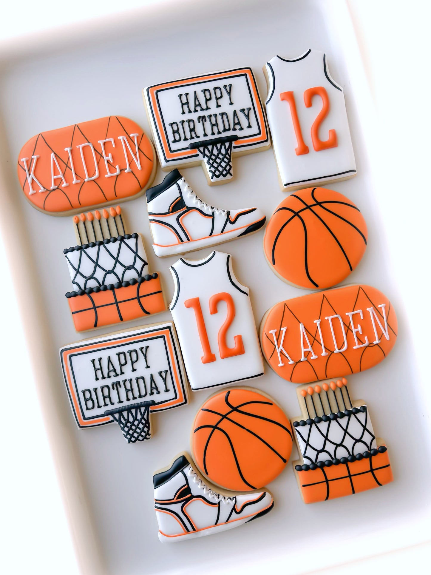 basketball, basketball jersey, basketball hoop, basketball cake, basketball high top sneaker and happy birthday basketball cookies