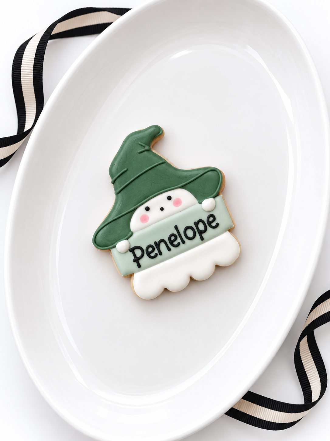 Personalized Ghost Witch Name Plaque