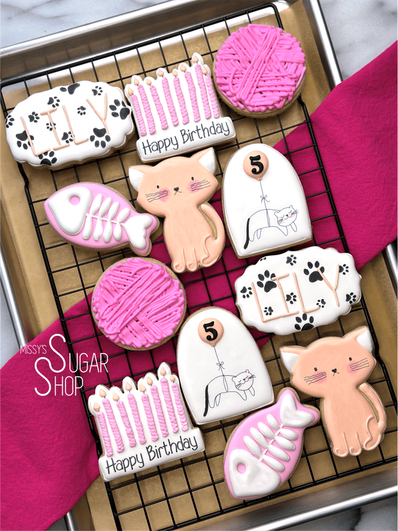 Kitty Cat Birthday (1 dozen)