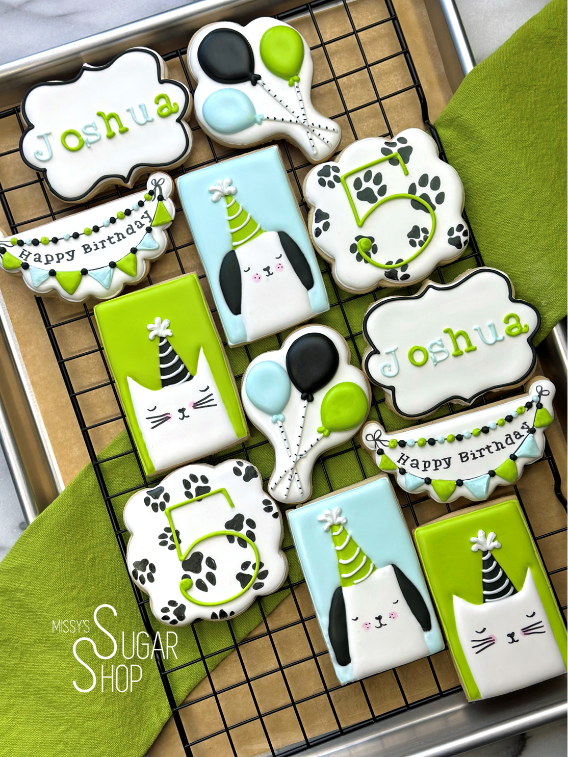 Let's Paw-ty Puppy and Kitten Birthday (1 dozen)