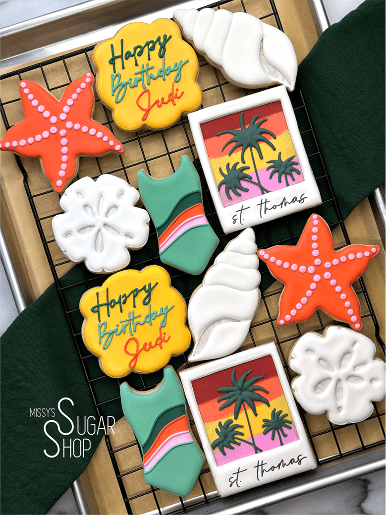 Tropical Vacation Birthday (1 dozen)