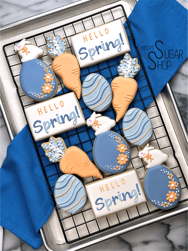 Hello, Spring! (1 dozen) Decorated Cookies