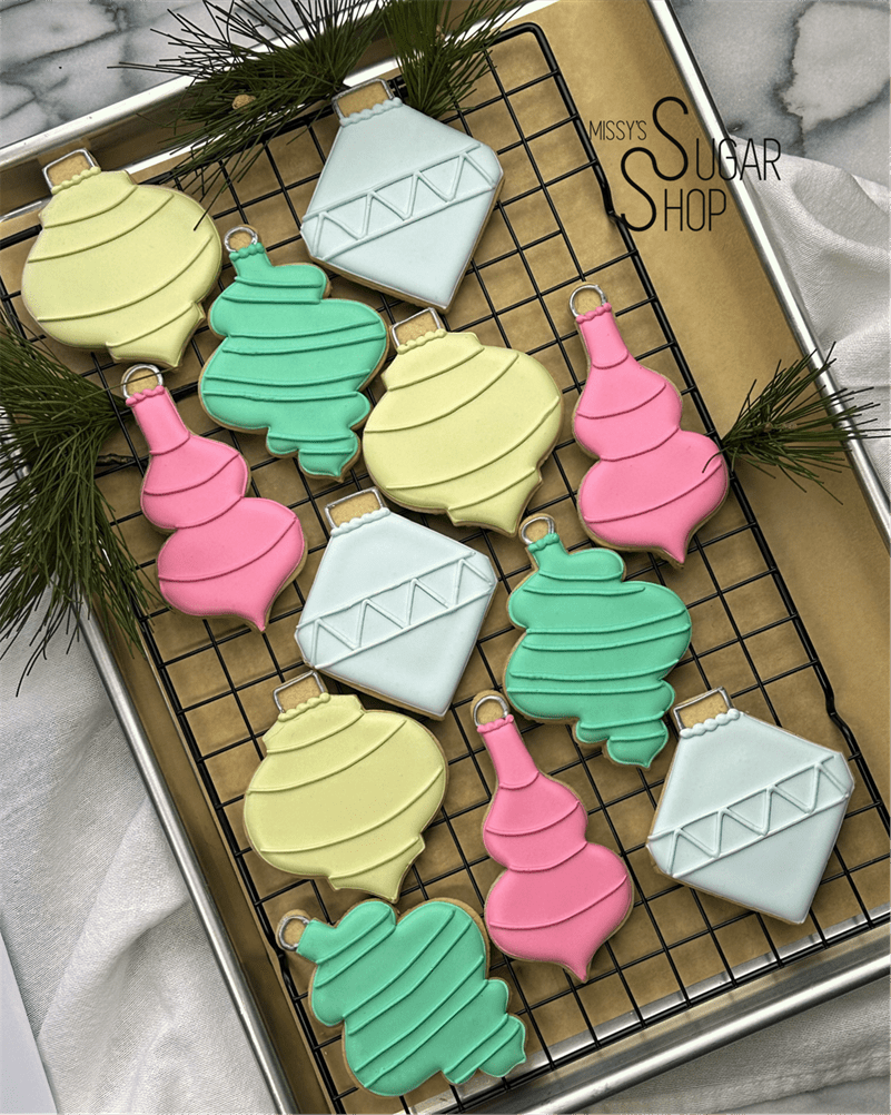 Ornament Extravaganza (1 dozen) Decorated Cookies