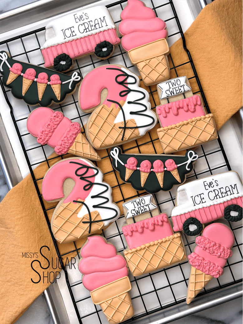 Two Sweet Ice Cream Birthday (1 dozen)