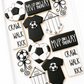 soccer ball, onesie, little kicker, crib mobile, rattle, mvp, baby shower cookies, sports baby cookies