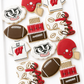 university of wisconsin bucky badgers football baksetball  birthday cookies