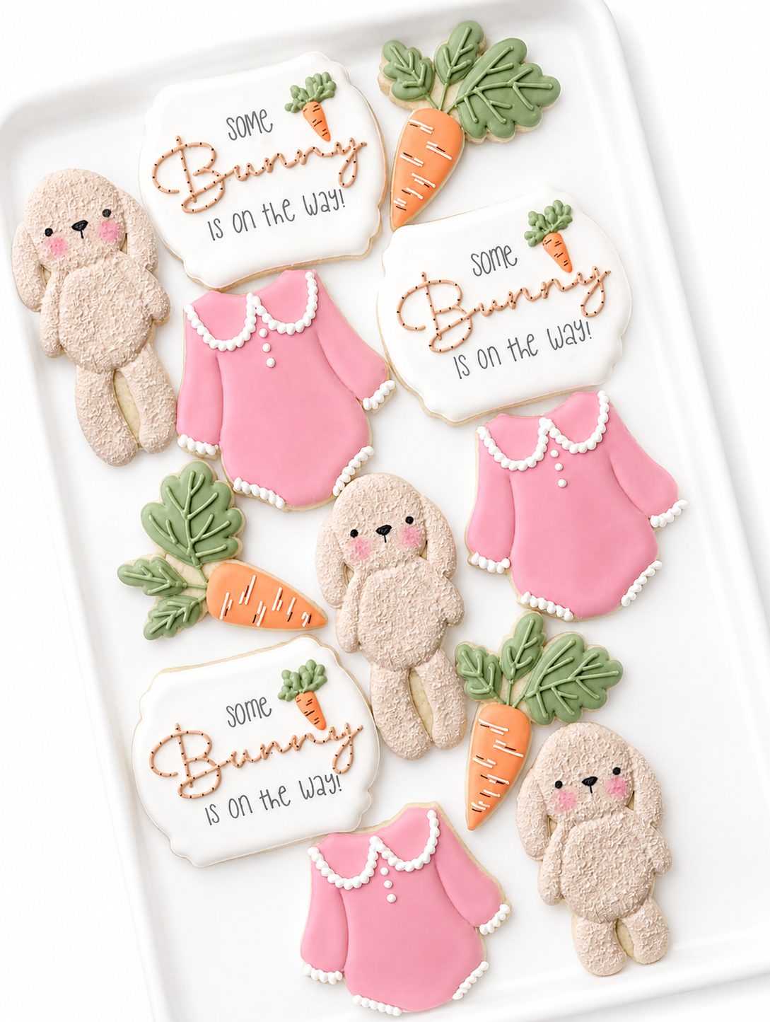 some bunny loves you some bunny is turning one decorated custom cookies