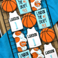 Basketball birthday cookies, first draft pick, basketball, basketball jersey cookies