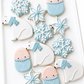 winter wonderland baby shower cookies swaddled baby snowflake polar bear decorated winter baby shower cookies