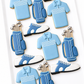 golf club, golf shirt, golf ball, and golf course, golf bag, tee time, birthday golf cookies, dad birthday cookies, golf shoe decorated cookies fathers day decorated cookies for dad