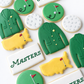 master golf tournament decorated cookies