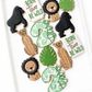 lion, gorilla, palm tree, monstera leaf, jungle birthday, wild one birthday, cheetah cookies born two be wild wild one first second birthday