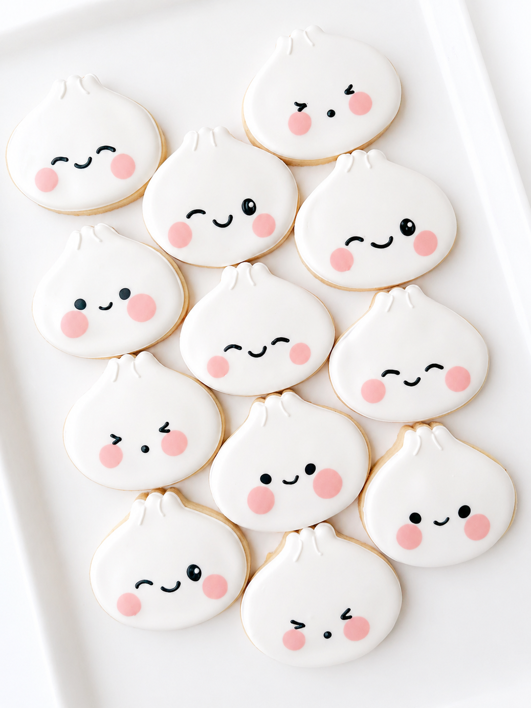 dim sum xiaolongbao dumplings decorated cookies