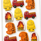 Firetruck, firetruck ladder, fireman, fireman jacket, birthday cookies, 2nd birthday, 3rd birthday, 4th birthday, 1st birthday, fifth birthday