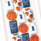 Basketball birthday cookies, first draft pick, basketball, basketball jersey cookies