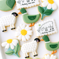 ewe, duck, daisy, ducking love ewe, hearts and flowers, i ducking love ewe valentine cookies
