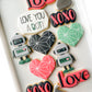 Love You a Bot robot valentine decorated cookies