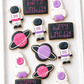 Astronaut, saturn, rocket ship, happy birthday space cookies, out of this world