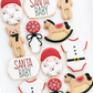 santa baby first christmas decorated cookies