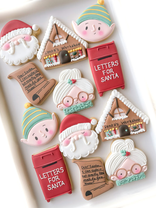 santa clause, mrs. claus, elf, dear santa letter, mailbox, santas workshop