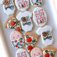 slice slice baby, oh baby cookies, swaddled baby, pizza cookies, pizza baby shower, pizza birthday cookies, pizza gifts, baby shower cookies