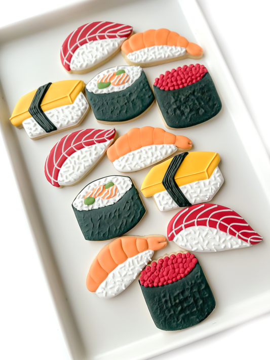 sushi and sashimi cookies