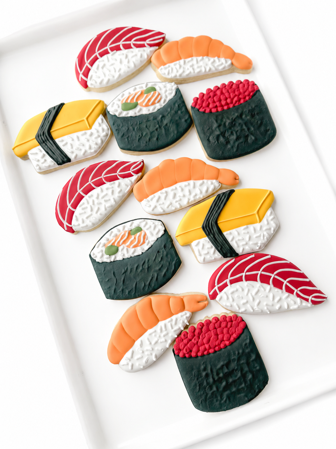 sushi and sashimi decorated cookies mahi 