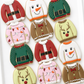 ugly sweater DECORATED WHITE ELEPHANT GIFT SECRET SANTA COOKIES christmas cookies