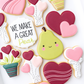 valentine day custom decorated heart cookies we make a great pear