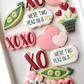 We're Two Peas in a Pod decorated valentine cookies