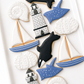 whale watching whale sand dollar sailboat, lighthouse, sand dollar, conch shell, under the sea cookies