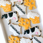 wisconsin love cheddar cheese, beer, cow, wisconsin birthday cookies, wisconsin farm cookies, i love wisconsin cookies