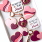 You hold the Key to My Heart valentines day decorated cookies