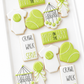 tennis ball, onesie, little server, crib mobile, rattle, mvp, tennis baby shower cookies
