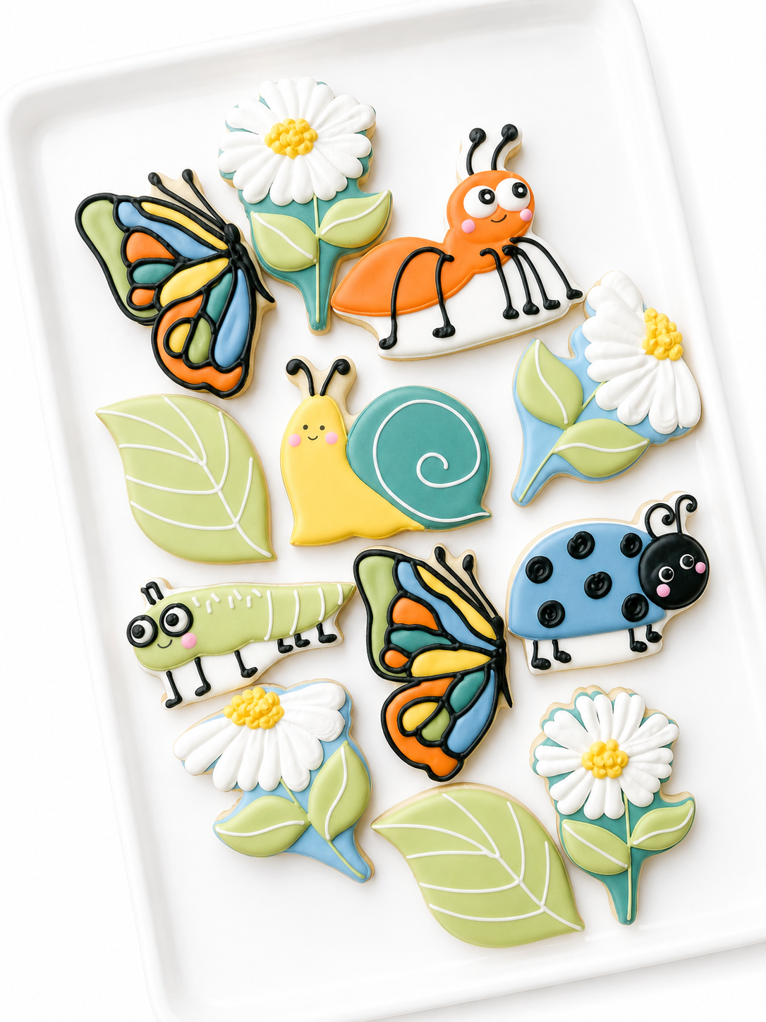 bug insect garden cute love bug decorated birthday cookies for garden party