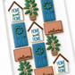 home sweet home house, plant, flowering plant, house key, welcome door mat, plant, new home cookie gifts, real estate decorated cookies