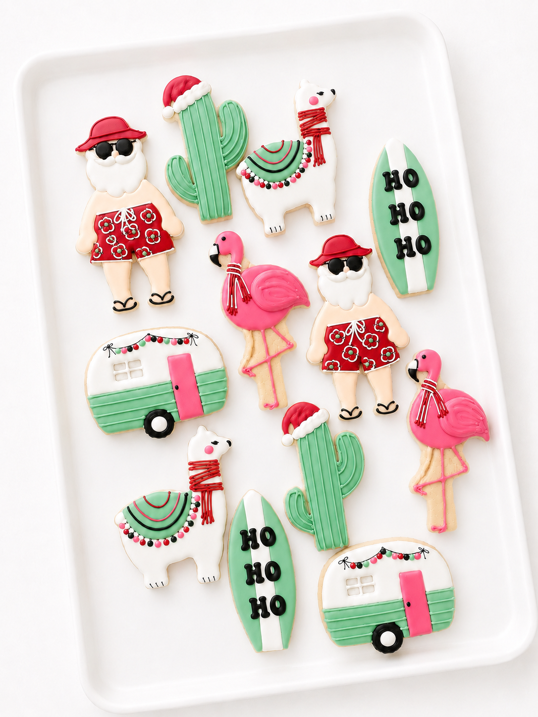 flamingle all the way christmas in july cookies