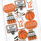 basketball, basketball jersey, basketball hoop, basketball cake, basketball high top sneaker and happy birthday basketball cookies