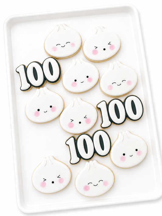 Baek-il 100-Day Birthday Celebration cookies korean birthday decorated dumpling cookies