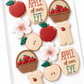 apple of our eye baby shower cookies, apple cookies, apple blossom flower cookies, apple basket, apple romper