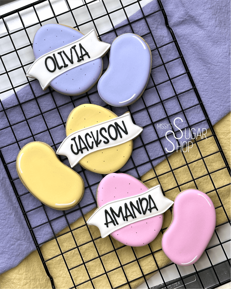 Personalized Easter Egg Cookies (1 dozen)