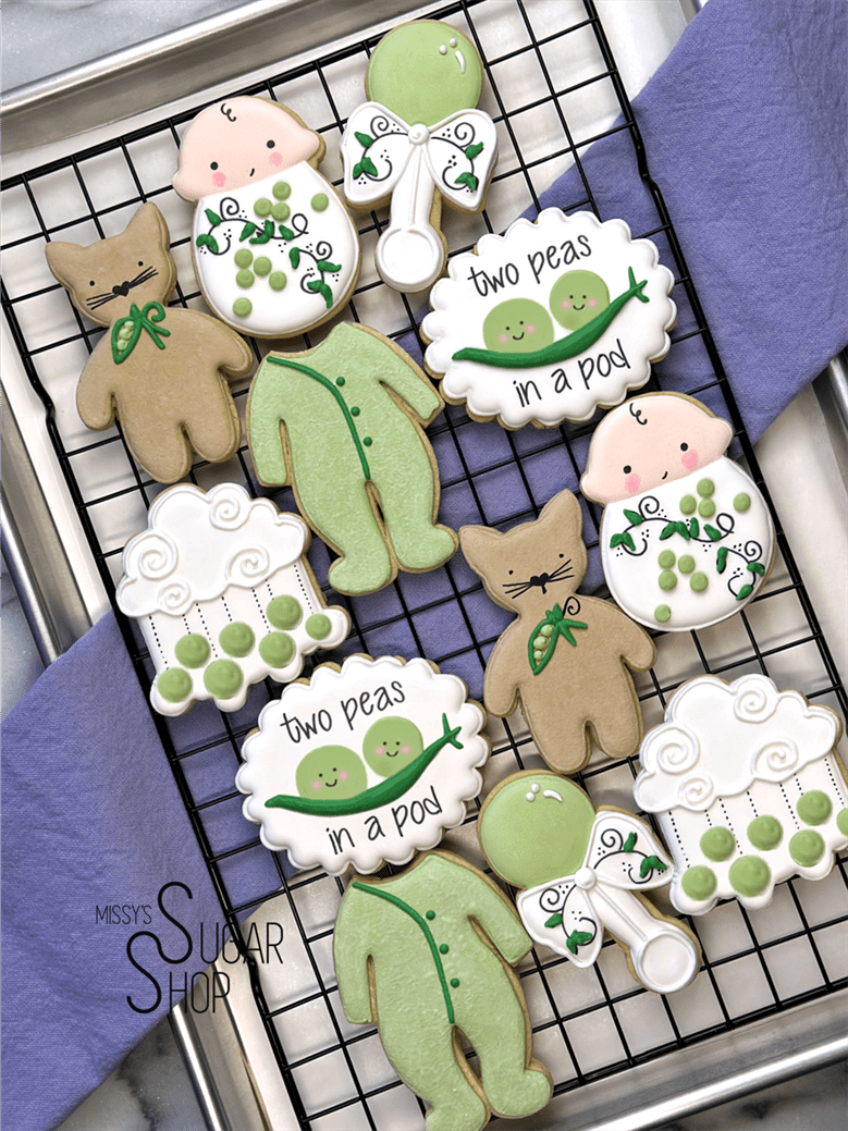 Two Peas in a Pod Baby Shower (1 dozen)